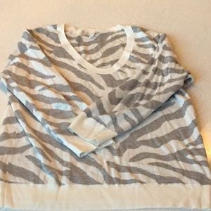 Fun zebra pattern sweater